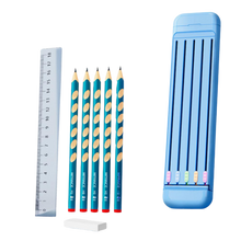 Carica l'immagine nel visualizzatore di Gallery, Astuccio rigido con matite e righello - Ozerty
