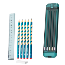 Carica l'immagine nel visualizzatore di Gallery, Astuccio rigido con matite e righello - Ozerty
