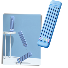 Carica l'immagine nel visualizzatore di Gallery, Astuccio rigido con matite e righello - Ozerty
