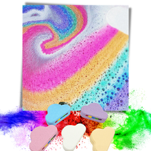 Carica l'immagine nel visualizzatore di Gallery, Bomba da bagno colorata al sale marino - Ozerty
