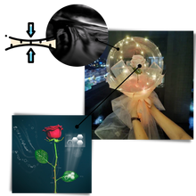 Carica l'immagine nel visualizzatore di Gallery, Bellissimo palloncino a LED con rosa - Ozerty
