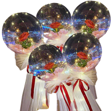 Carica l'immagine nel visualizzatore di Gallery, Bellissimo palloncino a LED con rosa - Ozerty
