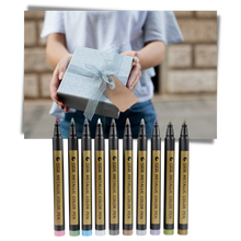Carica l'immagine nel visualizzatore di Gallery, Confezione da 10 pennarelli colorati metallizzati - Ozerty
