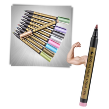 Carica l'immagine nel visualizzatore di Gallery, Confezione da 10 pennarelli colorati metallizzati - Ozerty
