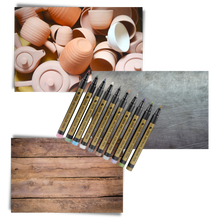 Carica l'immagine nel visualizzatore di Gallery, Confezione da 10 pennarelli colorati metallizzati - Ozerty
