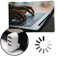 Carica l'immagine nel visualizzatore di Gallery, Adattatore rotante USB multiporta - Ozerty
