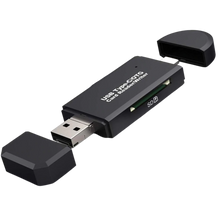 Carica l&#39;immagine nel visualizzatore di Gallery, Lettore di schede di memoria SD 3 in 1
