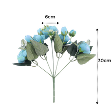 Carica l'immagine nel visualizzatore di Gallery, Bouquet di fiori artificiali di seta con peonie e rose - Ozerty
