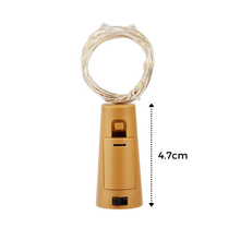 Carica l'immagine nel visualizzatore di Gallery, Stringa di luce LED bottiglie con tappo di sughero (confezione da 3) - Ozerty
