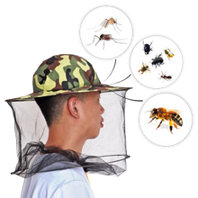 Carica l'immagine nel visualizzatore di Gallery, Cappello da apicoltura mimetico con velo di nylon a rete - Ozerty
