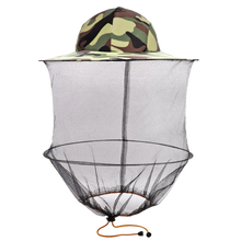 Carica l'immagine nel visualizzatore di Gallery, Cappello da apicoltura mimetico con velo di nylon a rete - Ozerty
