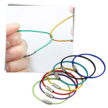 Carica l'immagine nel visualizzatore di Gallery, Confezione di portachiavi in filo flessibile
