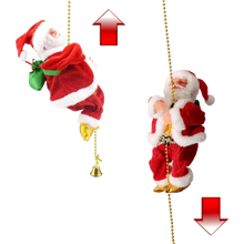 Carica l'immagine nel visualizzatore di Gallery, Decorazione Babbo Natale elettrico rampicante  - Ozerty

