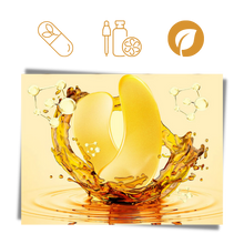 Carica l'immagine nel visualizzatore di Gallery, Maschera per gli occhi al collagene d'oro 24K (20 paia)
