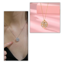 Carica l'immagine nel visualizzatore di Gallery, Collana a forma di cuore a quattro foglie - Ozerty
