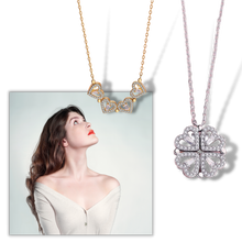 Carica l'immagine nel visualizzatore di Gallery, Collana a forma di cuore a quattro foglie - Ozerty

