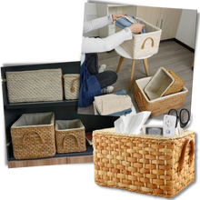 Carica l'immagine nel visualizzatore di Gallery, Cestino di vimini intrecciato a mano - Ozerty

