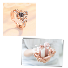 Carica l'immagine nel visualizzatore di Gallery, "Ti amo" in 100 lingue con un bellissimo anello - Ozerty
