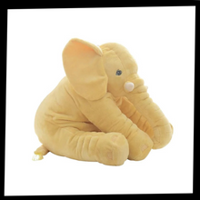 Carica l'immagine nel visualizzatore di Gallery, Cuscino grande di peluche di elefante
