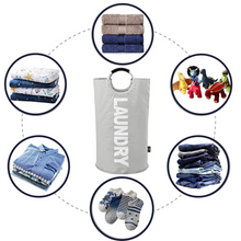 Carica l'immagine nel visualizzatore di Gallery, Borsa pieghevole per il cesto della biancheria con manici - Ozerty
