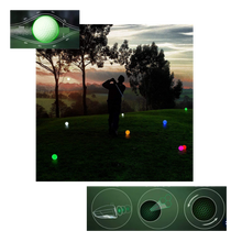 Carica l'immagine nel visualizzatore di Gallery, Confezione da 6 palline da golf luminose a LED

