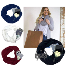 Carica l'immagine nel visualizzatore di Gallery, Calda sciarpa con tasca nascosta
