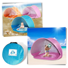 Carica l'immagine nel visualizzatore di Gallery, Tenda da spiaggia portatile per bambini con mini piscina - Ozerty
