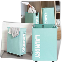 Carica l'immagine nel visualizzatore di Gallery, Cestino da bucato portatile con ruote - Ozerty
