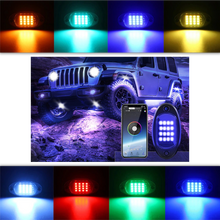 Carica l'immagine nel visualizzatore di Gallery, Confezione da 8 luci RGB per veicoli - Ozerty
