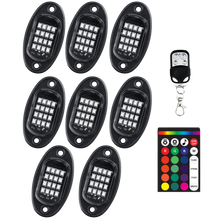 Carica l'immagine nel visualizzatore di Gallery, Confezione da 8 luci RGB per veicoli - Ozerty
