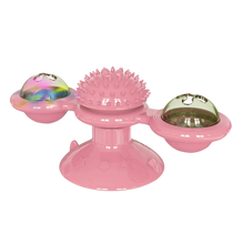 Carica l'immagine nel visualizzatore di Gallery, Giocattolo per gatti con mulino a vento rotante e spazzola
