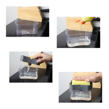 Carica l'immagine nel visualizzatore di Gallery, Distributore di detersivo da cucina con porta spugna - Ozerty
