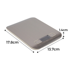 Carica l'immagine nel visualizzatore di Gallery, Bilancia da cucina digitale LCD in acciaio inox - Ozerty

