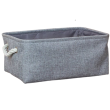 Carica l'immagine nel visualizzatore di Gallery, Elegante cestino di lino con manici in corda - Ozerty
