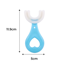 Carica l'immagine nel visualizzatore di Gallery, Spazzolino da denti a forma di U per bambini (confezione da 2) - Ozerty
