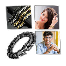 Carica l'immagine nel visualizzatore di Gallery, Bracciale regolabile Drago di Midgard - Ozerty
