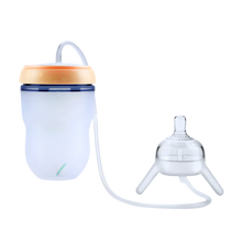 Carica l'immagine nel visualizzatore di Gallery, Biberon per autoalimentazione con valvola anticolica -Arancione - Ozerty
