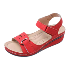 Carica l'immagine nel visualizzatore di Gallery, Sandali ortopedici da donna con supporto all'arco plantare -Rosso/EU35Rosso/EU36Rosso/EU37Rosso/EU38Rosso/EU39Rosso/EU40Rosso/EU41Rosso/EU42Rosso/EU43 - Ozerty
