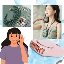 Carica l'immagine nel visualizzatore di Gallery, Ventilatore da Collo Portatile Regolabile Senza Pale - Ozerty
