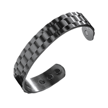 Carica l'immagine nel visualizzatore di Gallery, Bracciale magnetico terapeutico in rame -Nero - Ozerty
