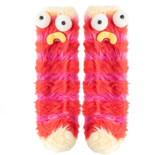Carica l'immagine nel visualizzatore di Gallery, Calzini divertenti in velluto corallo -Rosso - Ozerty
