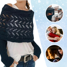 Carica l&#39;immagine nel visualizzatore di Gallery, Accogliente Coprispalle Lavorato a Maglia - Ozerty
