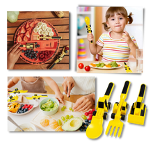 Carica l'immagine nel visualizzatore di Gallery, Set di piatti e utensili per un'alimentazione creativa e costruttiva - Ozerty
