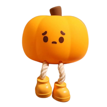 Carica l'immagine nel visualizzatore di Gallery, Deliziosa Lampada Notturna a Forma di Zucca Triste - Ozerty
