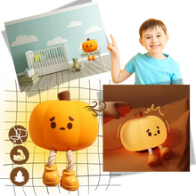 Carica l'immagine nel visualizzatore di Gallery, Deliziosa Lampada Notturna a Forma di Zucca Triste - Ozerty
