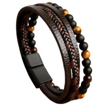 Carica l'immagine nel visualizzatore di Gallery, Bracciale umanico disintossicante -Caffè - Ozerty
