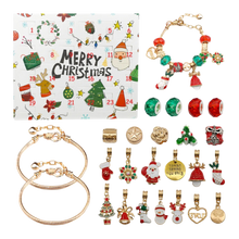 Carica l'immagine nel visualizzatore di Gallery, Calendario dell'Avvento 24 Giorni con Gioielli Fai-da-Te -Oro - Ozerty
