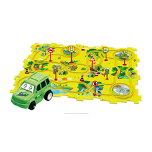 Carica l'immagine nel visualizzatore di Gallery, Set di piste educative per auto elettriche -Dinosauro/25 Pezzi - Ozerty
