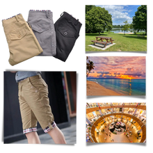 Carica l'immagine nel visualizzatore di Gallery, Pantaloncini Cargo eleganti da uomo - Ozerty

