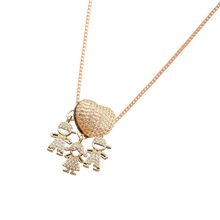 Carica l'immagine nel visualizzatore di Gallery, Elegante collana con charm per la mamma -2 Ragazzi 1 Ragazza - Ozerty
